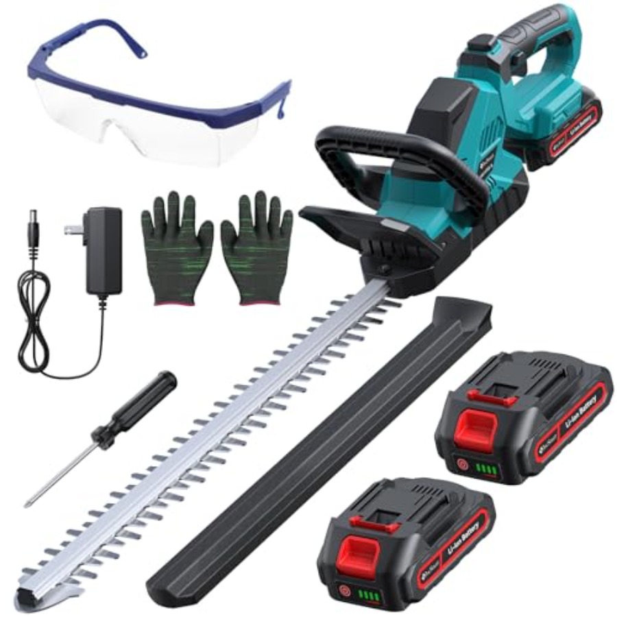 Hedge Trimmer Cordless - 20'' Cordless Hedge Trimmer with Battery