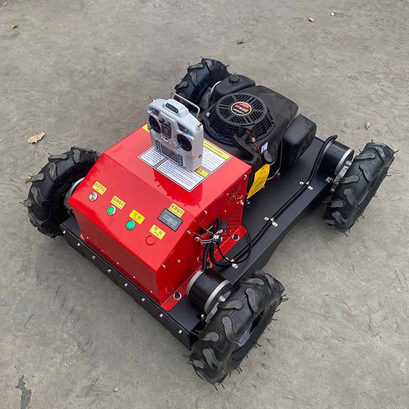 Hedge Trimmer Cordless - Customized wheeled remote-controlled lawn mower, four-wheel