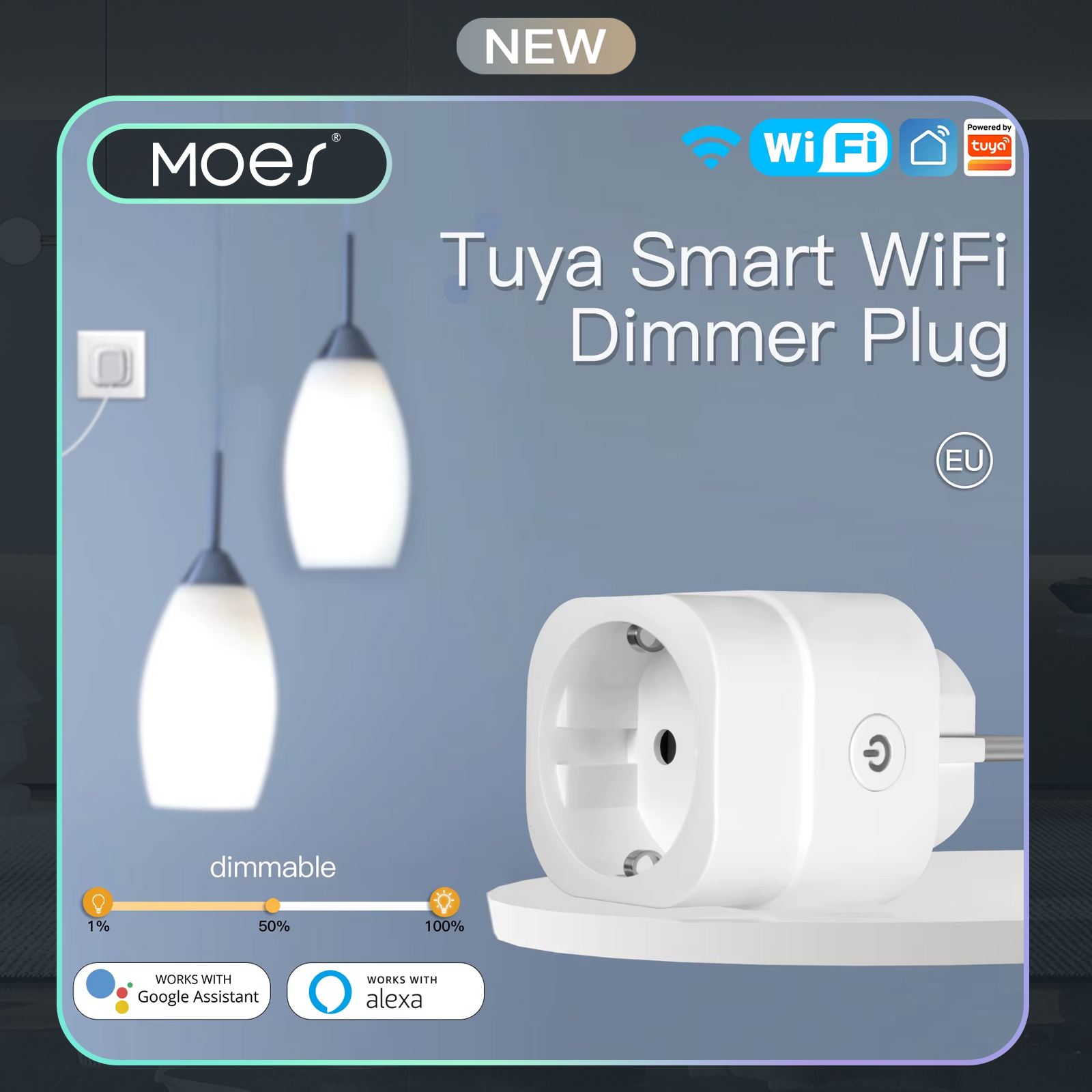Outdoor Power Timer - MOES Tuya WiFi Smart Plug Dimmable