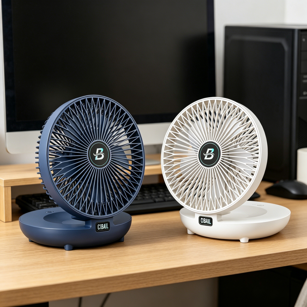 Outdoor Kitchen Power - Desktop wall-mounted punch-free fan, three-speed high-power