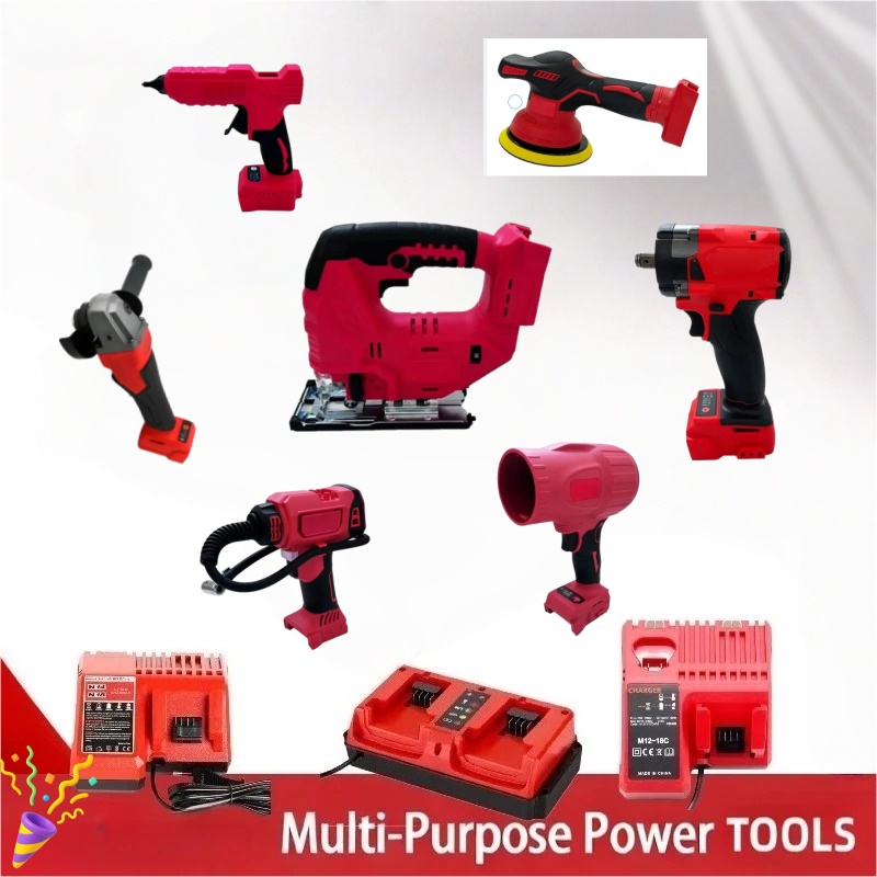 Outdoor Power Tool Combo Kits - Brushless Cordless Electric Impact Hammer, Angle