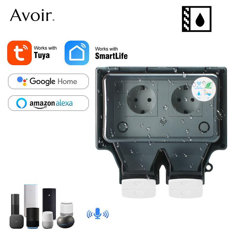 Avoir Tuya Wall Electrical Soc - Outdoor Power Timer avaliação e preço