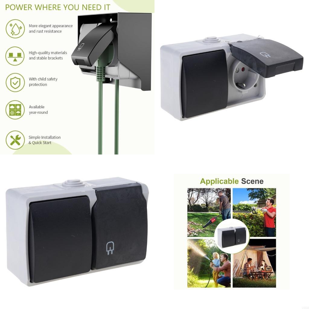  Waterproof Outlet with Cover  - Outdoor Power Outlet Install avaliação e preço