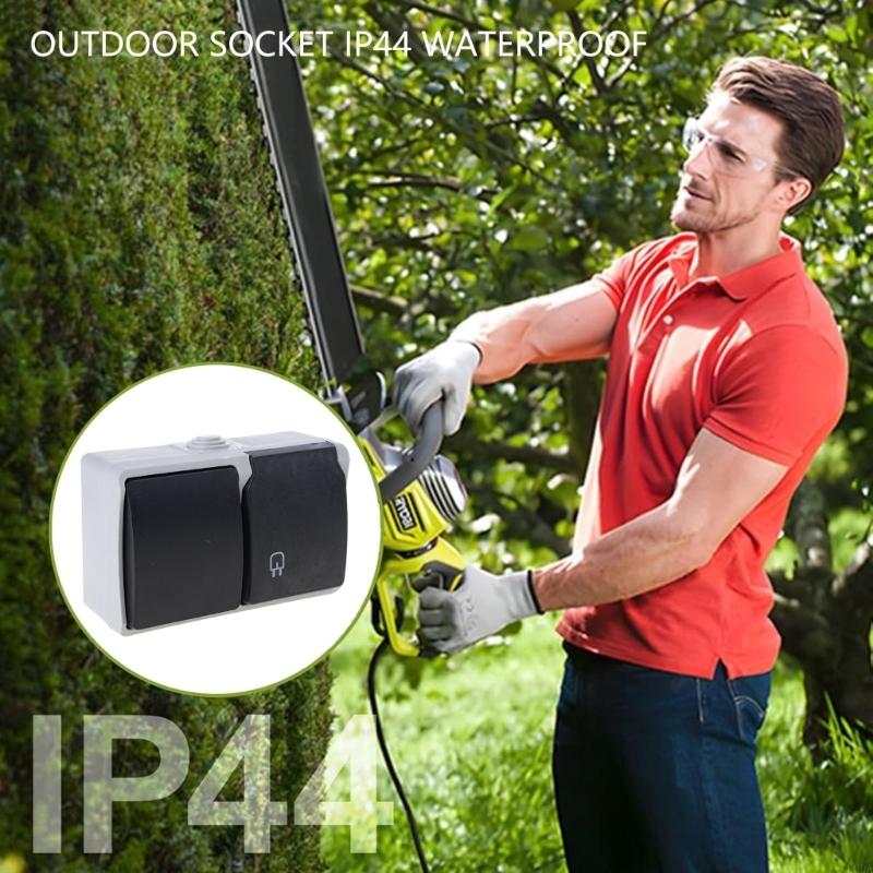  Waterproof Outlet with Cover  - Outdoor Power Outlet Install avaliação e preço