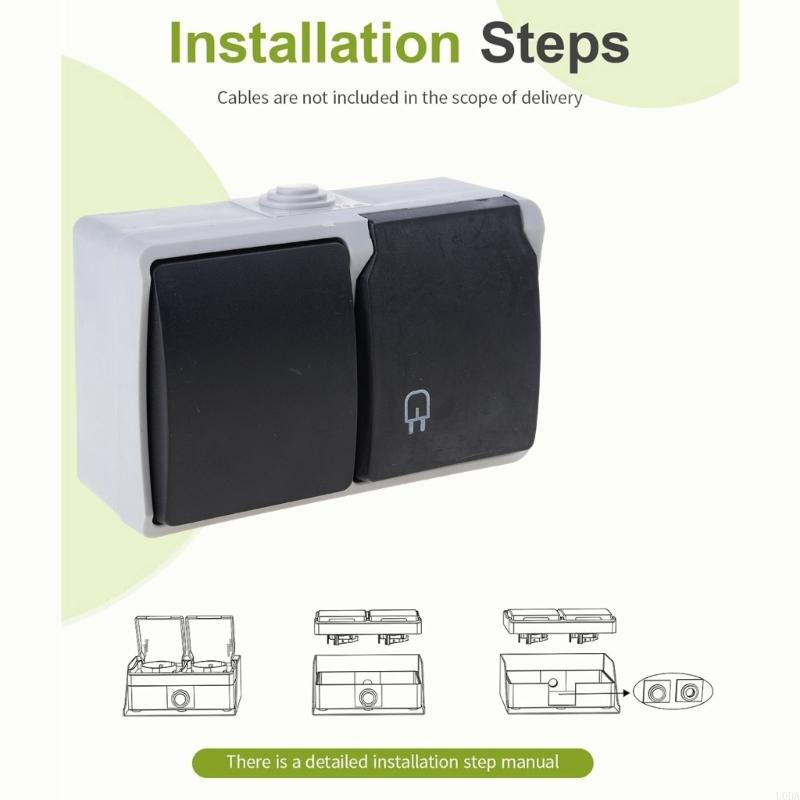  Waterproof Outlet with Cover  - Outdoor Power Outlet Install avaliação e preço