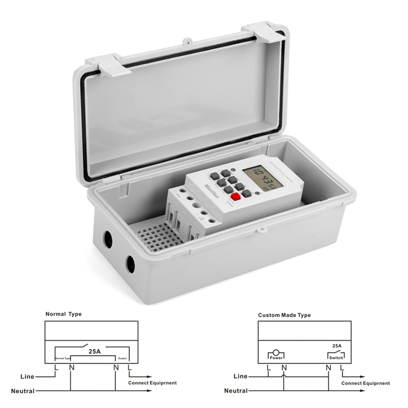 ManHua 220VAC 30A MT316SE-B Ra - Outdoor Power Timer avaliação e preço