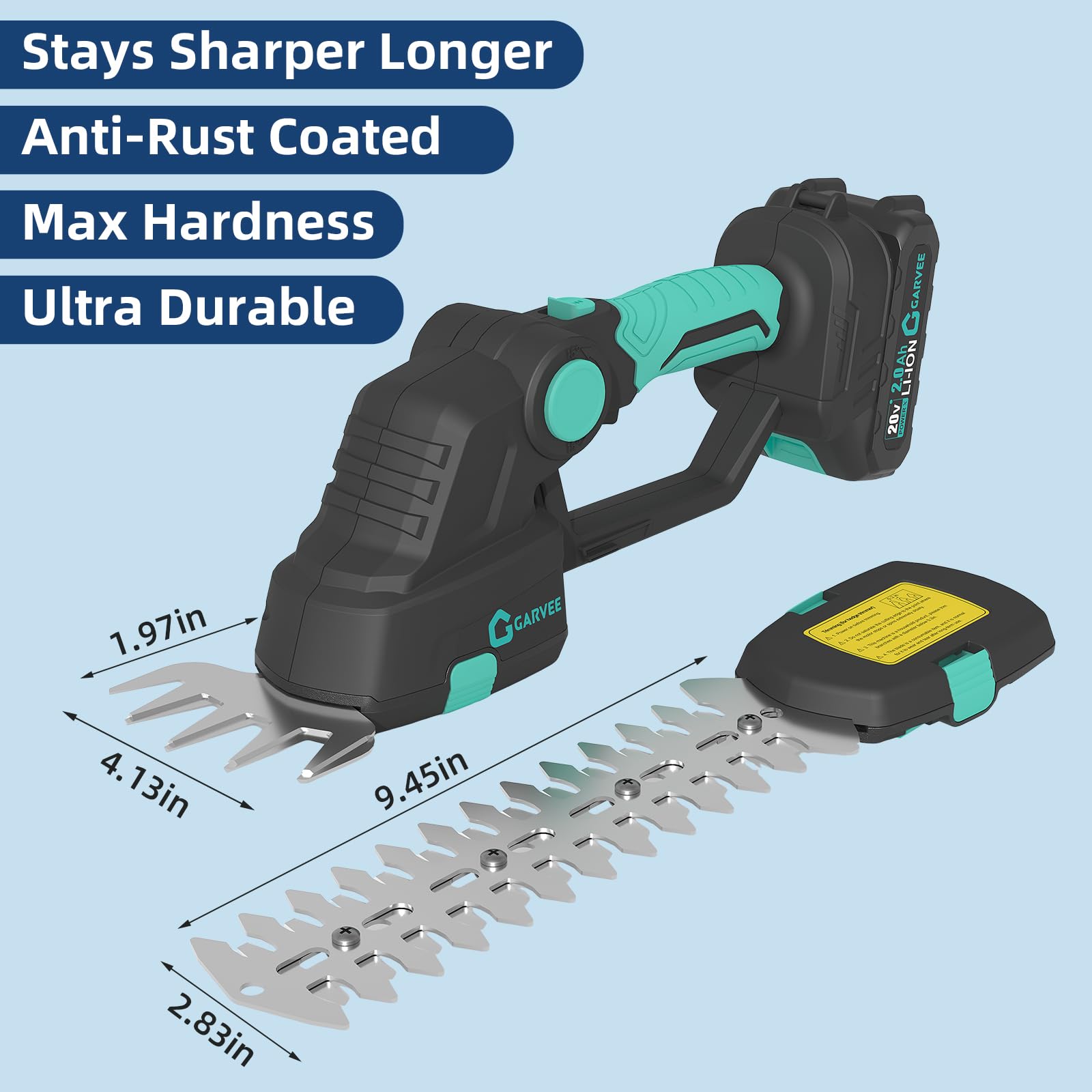 2 In 1 20V Cordless Grass Shea - Hedge Trimmer Cordless avaliação e preço