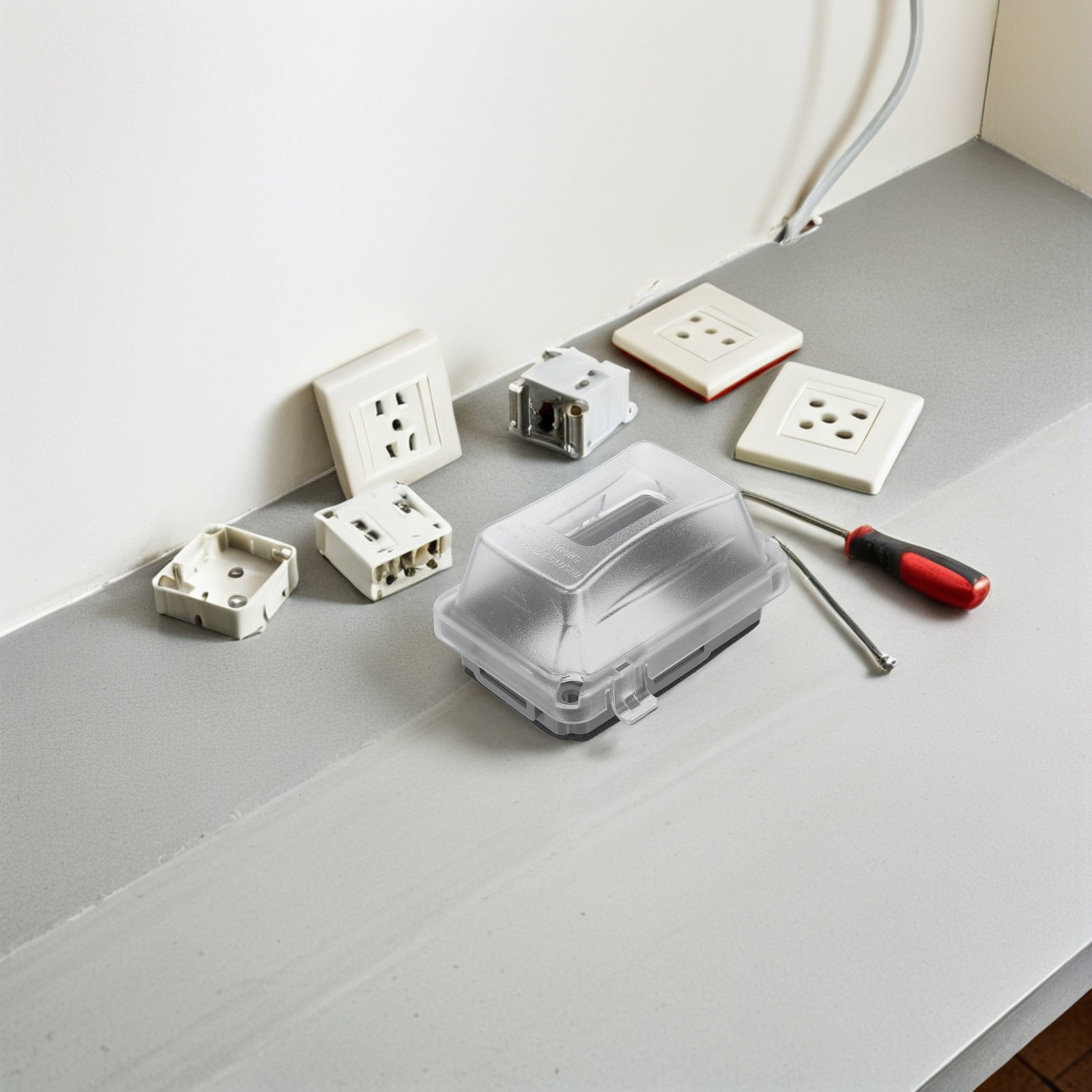 Waterproof Power Receptacle Bo - Outdoor Power Box Cover avaliação e preço
