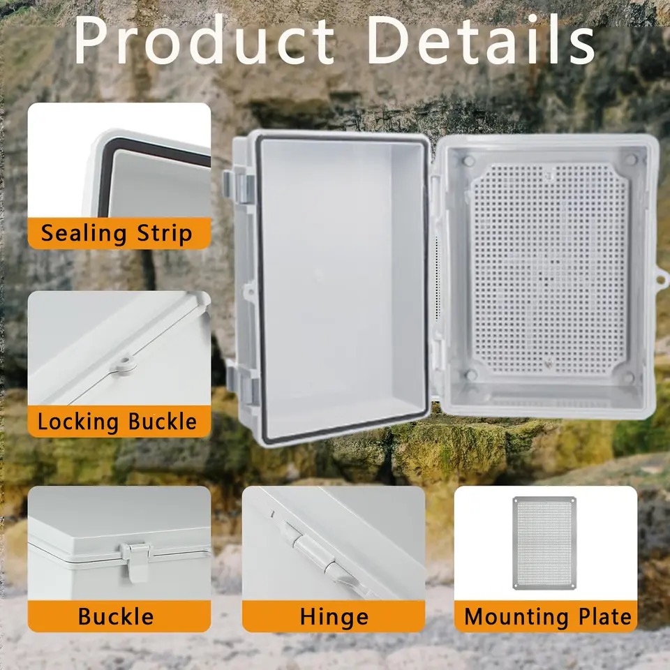 Outdoor IP66 Abs Pc Hinged Pla - Outdoor Power Box Cover avaliação e preço