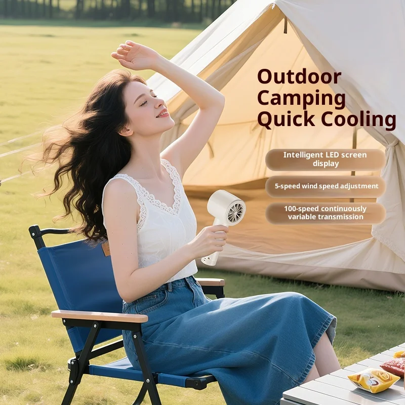 Handheld mini fan, powerful 12 - Outdoor Power Timer avaliação e preço
