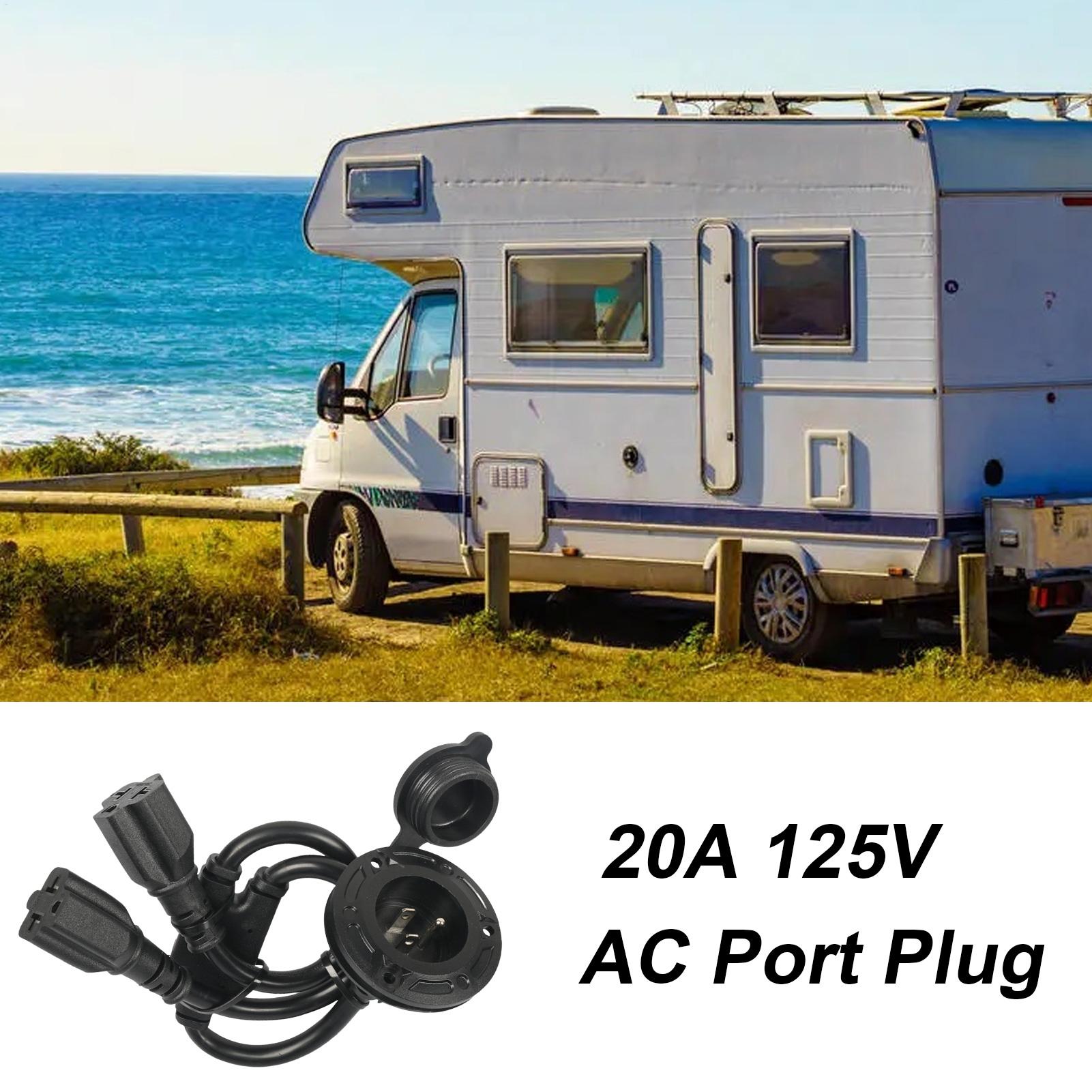 US Standard 125V RV Power Inle - Outdoor Power Outlet Install avaliação e preço