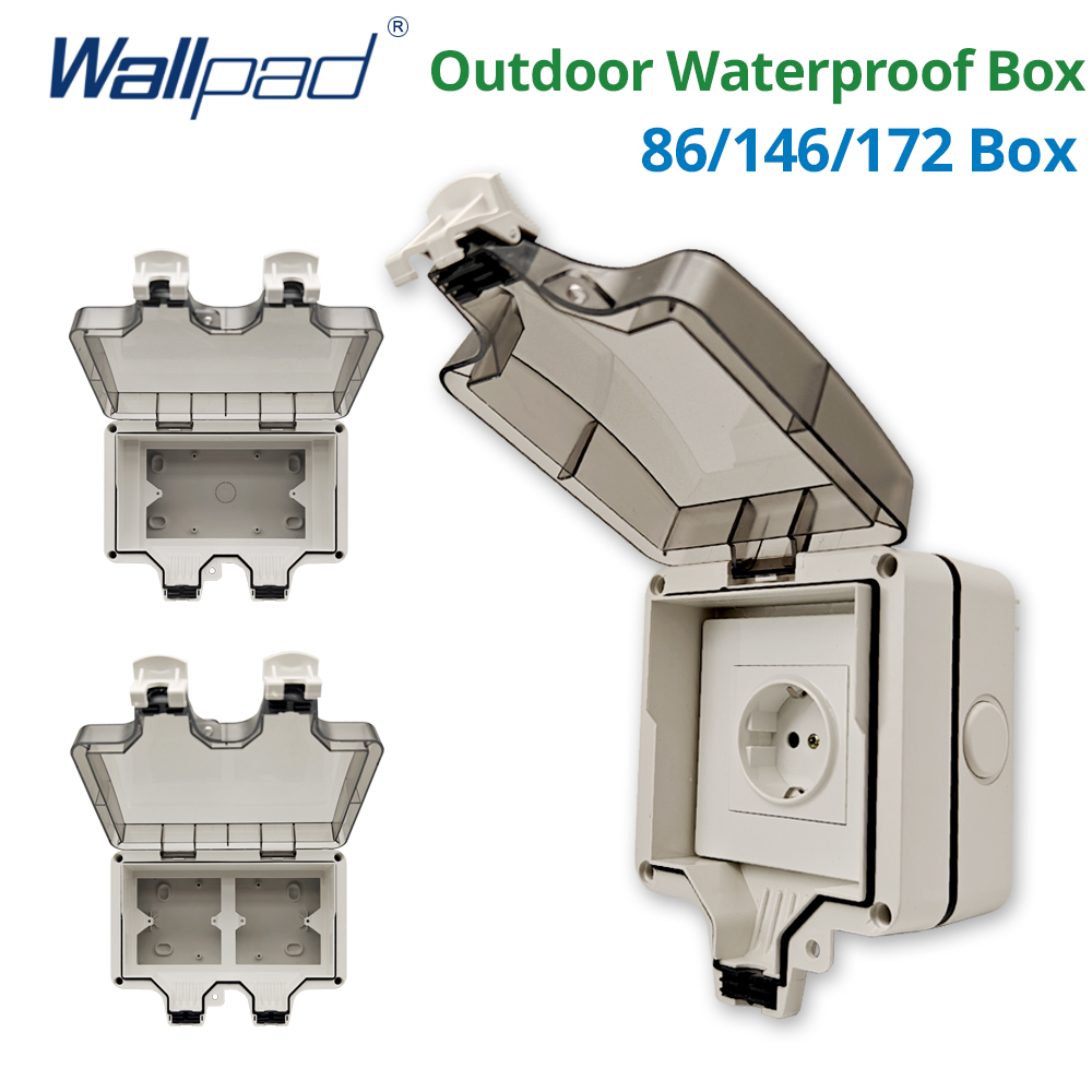 Wallpad IP66 Dustproof Waterpr - Outdoor Power Box Cover avaliação e preço