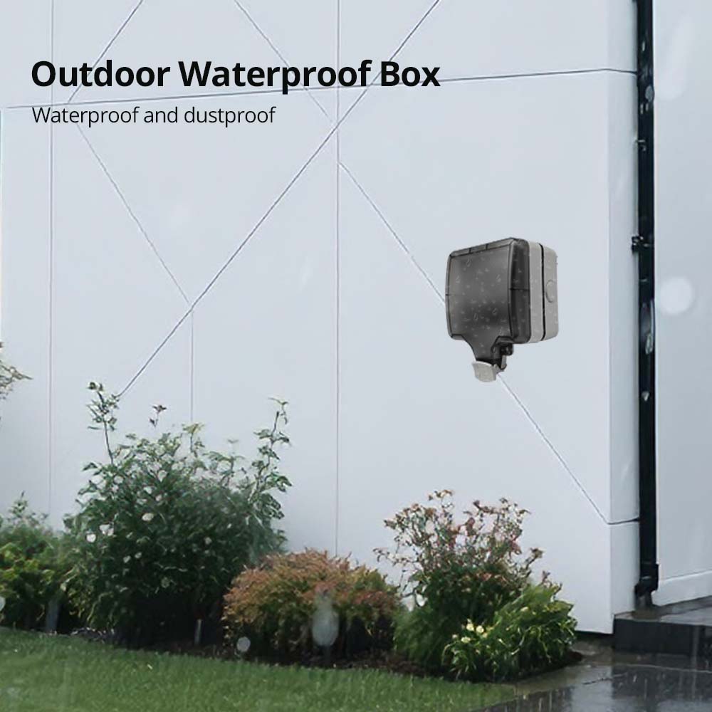 Wallpad IP66 Dustproof Waterpr - Outdoor Power Box Cover avaliação e preço
