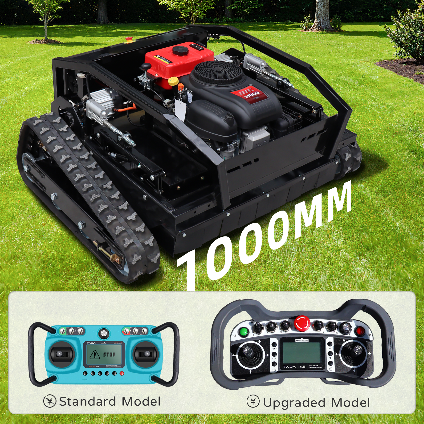 1000mm Remote Control Lawnmowe - Hedge Trimmer Cordless avaliação e preço