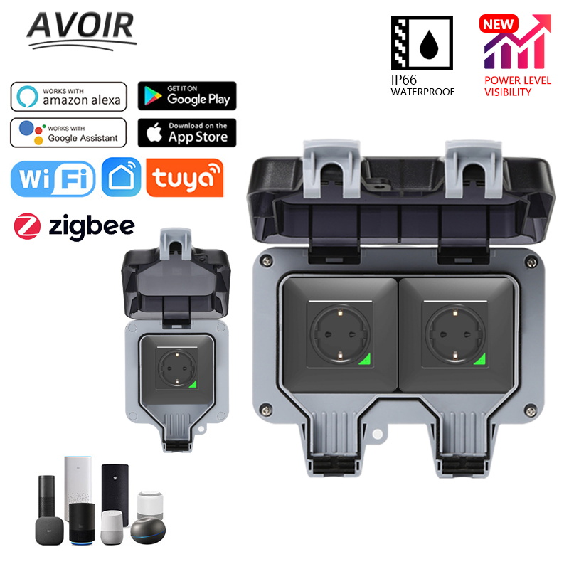 Avoir Tuya Zigbee Electrical O - Outdoor Zigbee Power Plug avaliação e preço