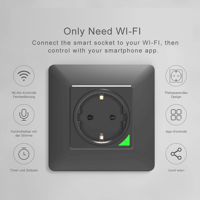 Avoir Tuya Zigbee Electrical O - Outdoor Zigbee Power Plug avaliação e preço