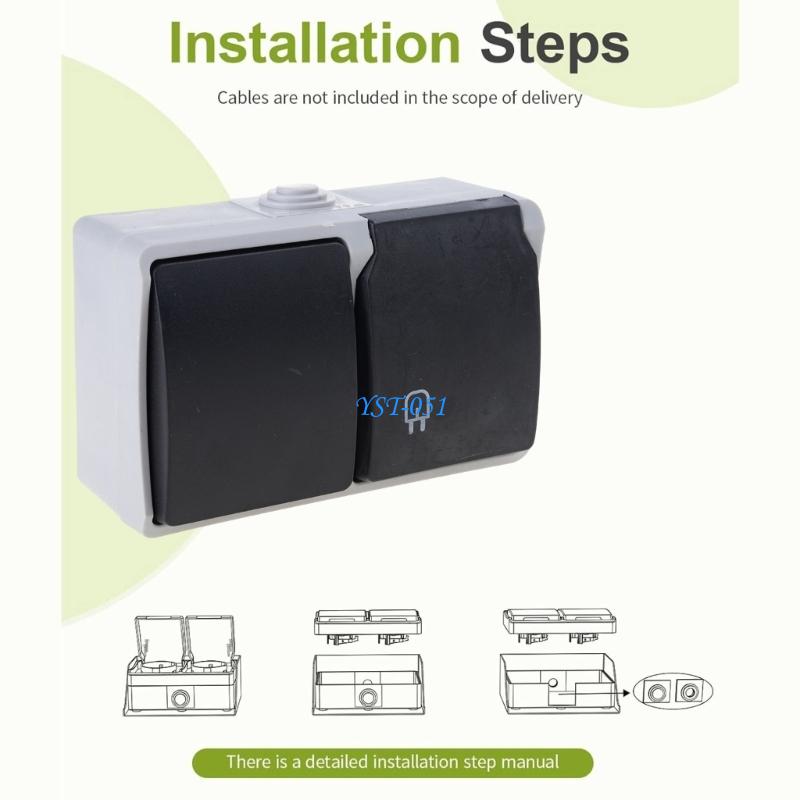 E15A Waterproof Outlet with Co - Outdoor Power Outlet Install avaliação e preço