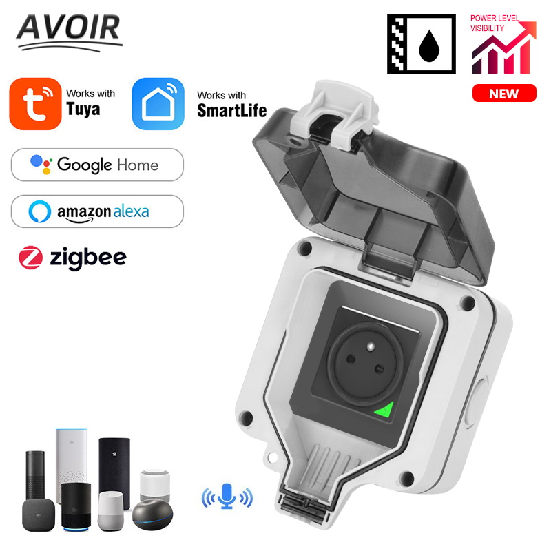 Avoir Zigbee Tuya IP66 Outdoor - Outdoor Zigbee Power Plug avaliação e preço