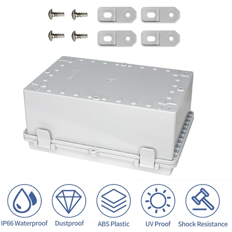 IP66 Waterproof Transparent/Gr - Outdoor Power Box Cover avaliação e preço