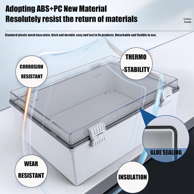 IP66 Waterproof Transparent/Gr - Outdoor Power Box Cover avaliação e preço