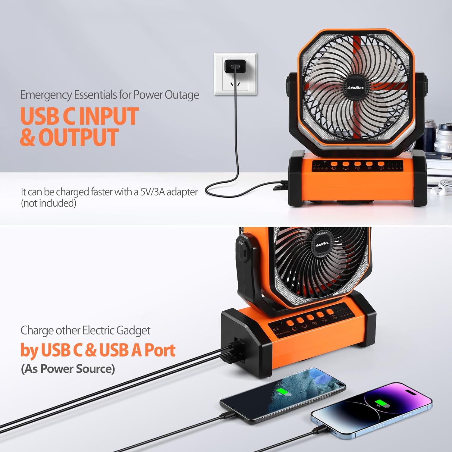 20000mAh Rechargeable Camping  - Outdoor Power Timer avaliação e preço