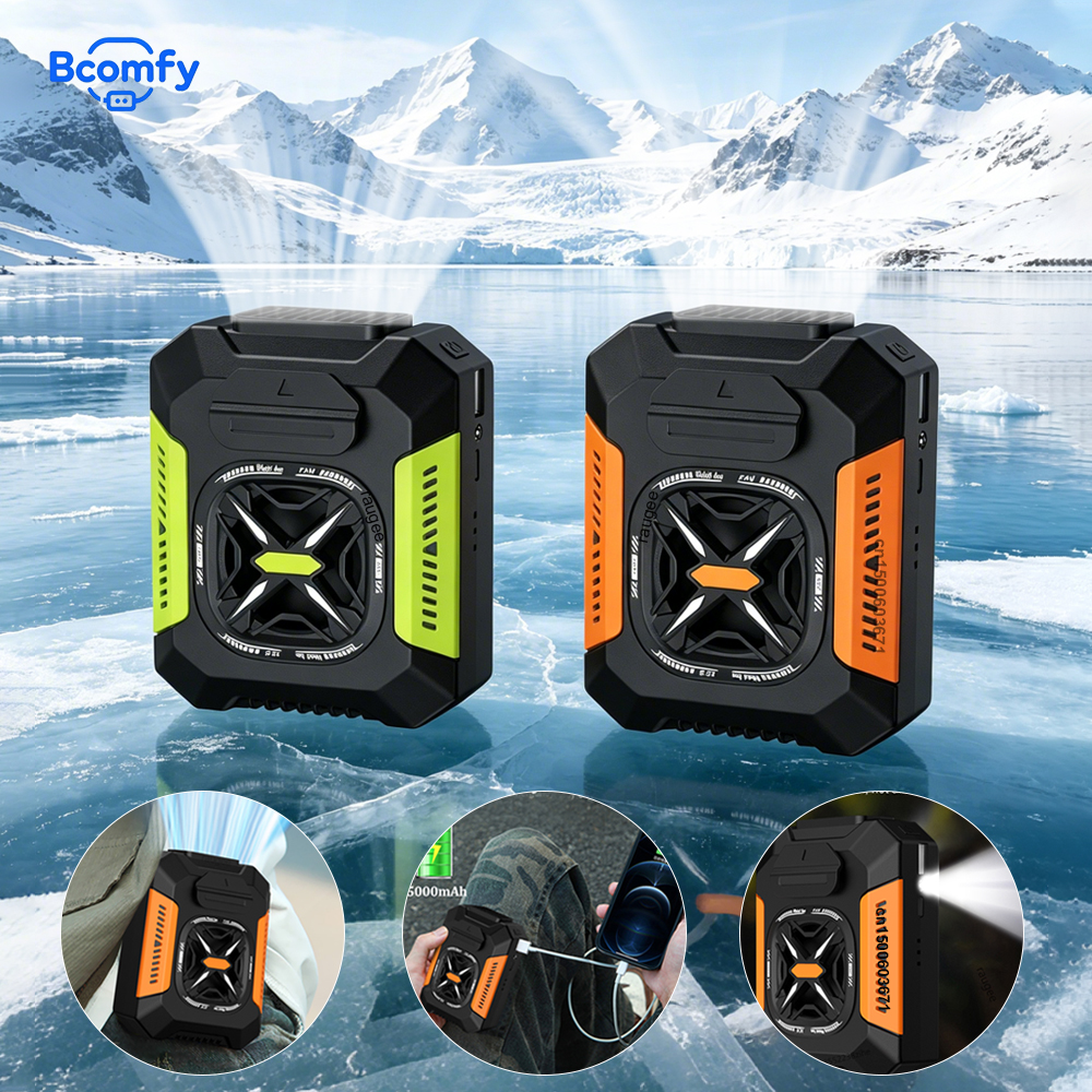 Portable Waist Clip Fan 5000mA - Outdoor Power Timer avaliação e preço