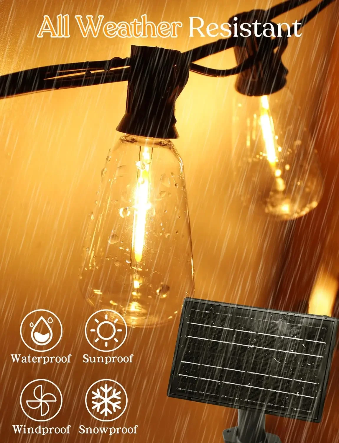 Solar Outdoor String Lights Re - Outdoor Power Timer avaliação e preço