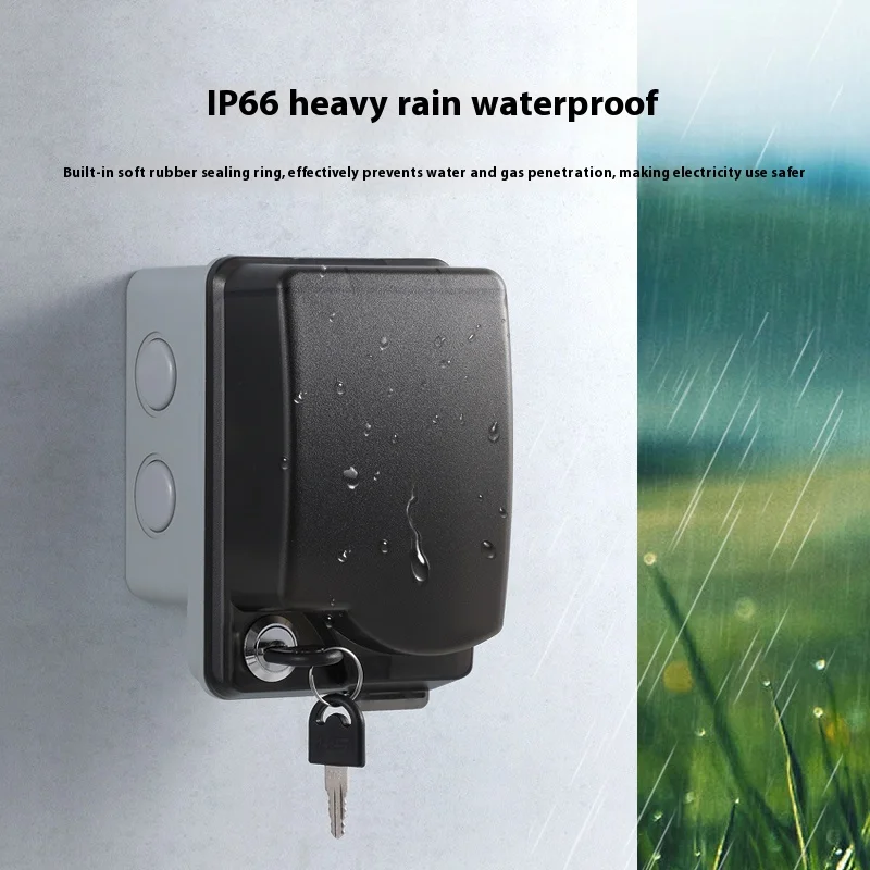Outdoor Waterproof Socket Open - Outdoor Power Box Cover avaliação e preço