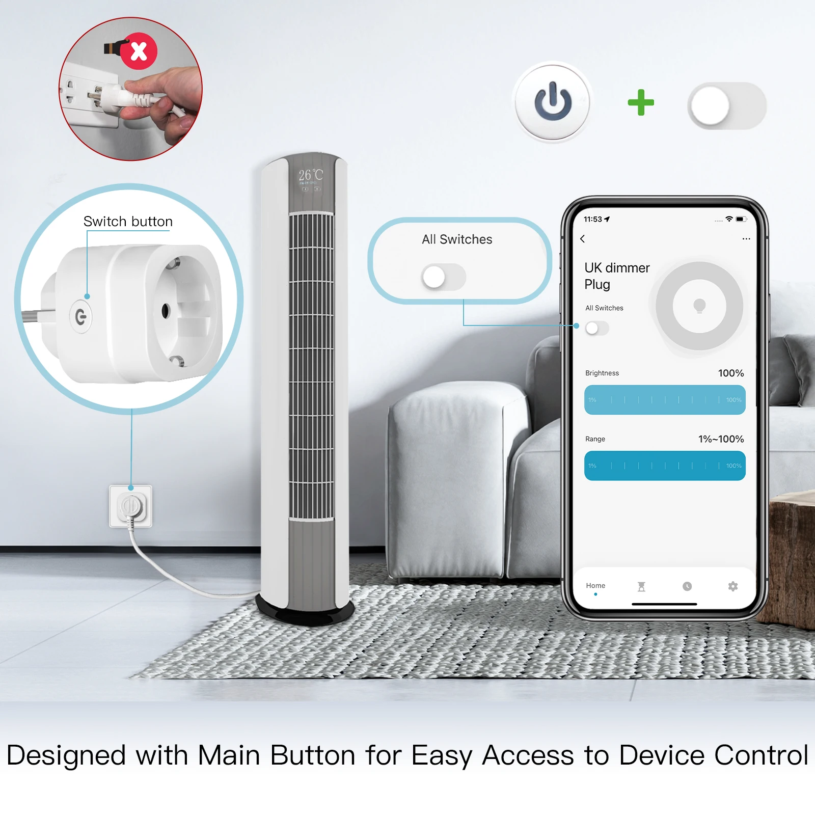 MOES Tuya WiFi Smart Plug Dimm - Outdoor Power Timer avaliação e preço