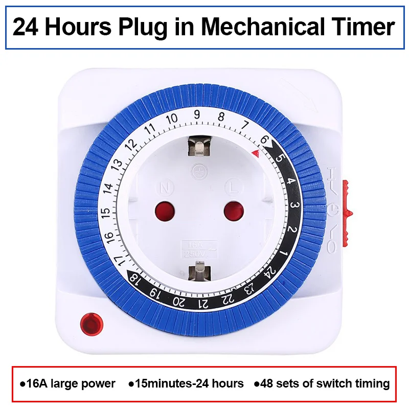 EU/US 24 Hours Timer Switch Ti - Outdoor Power Timer avaliação e preço