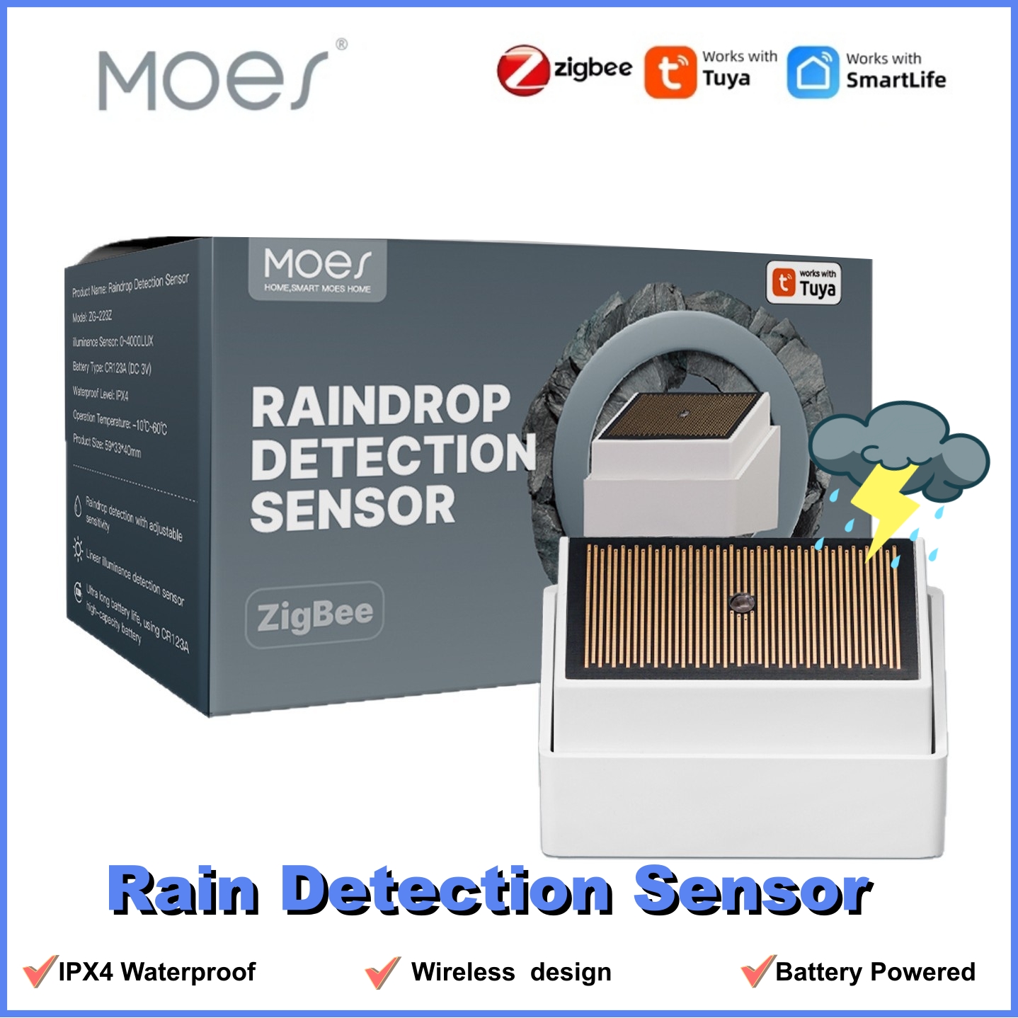MOES Tuya ZigBee Smart Rain De - Outdoor Zigbee Power Plug avaliação e preço