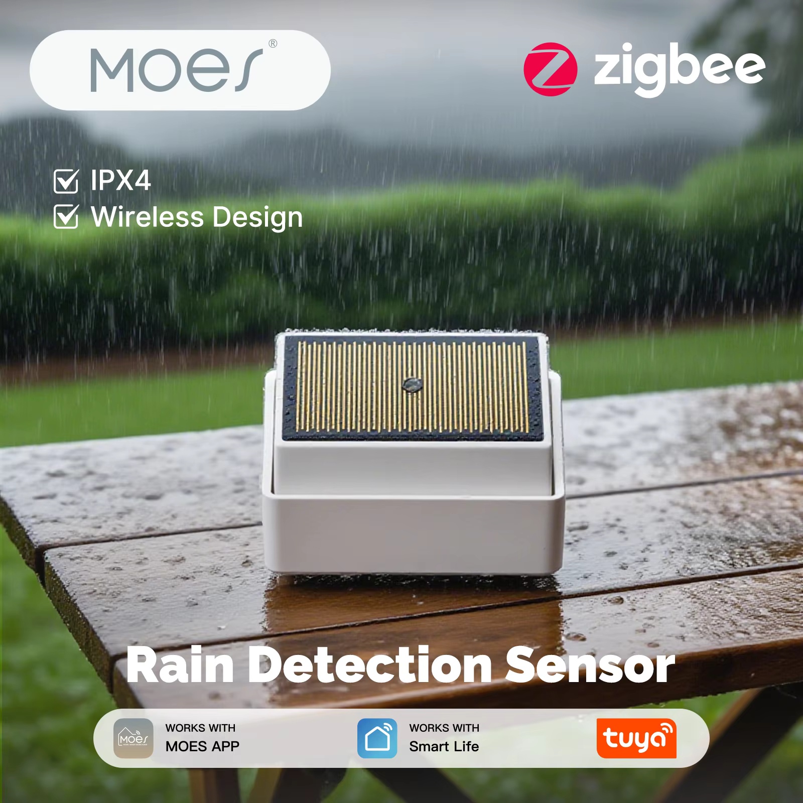 MOES Tuya ZigBee Smart Rain De - Outdoor Zigbee Power Plug avaliação e preço