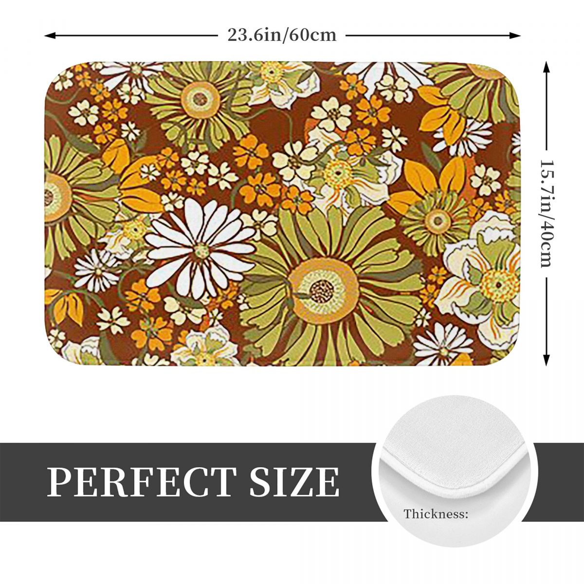 70s Flower Power Pattern Boho  - Outdoor Kitchen Power avaliação e preço