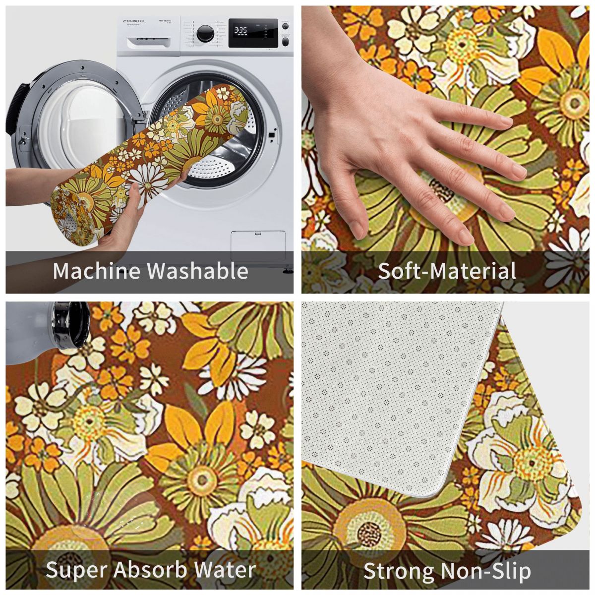 70s Flower Power Pattern Boho  - Outdoor Kitchen Power avaliação e preço